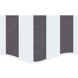 vidaXL Nadomestna tkanina za tendo volančki antracitne/bele črte 3 m | Shoptok.si