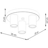 Nice Lamps Bela stropna svetilka Castro – | Shoptok.si
