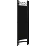vidaXL Paravan 5-delni črn 200x180 cm | Shoptok.si