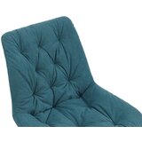 CARRYHOME stol, kovina, tekstil črna, temno modra | Shoptok.si