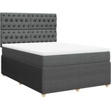  Krevet s oprugama i madracem tamnosivi 140x190 cm od tkanine | shoptok.hr
