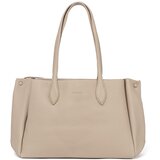 Shelvt Beige faux leather shopper bag | Shoptok.si