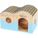 Zolux 209767 Drvena Kućica Za Glodare L Plava 30x18x20,5cm Cene