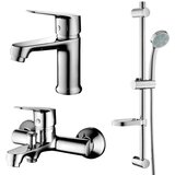 AQUAART Armature Verona, set (armatura za umivalnik, armatura za kopalno kad, tuš set) Cene