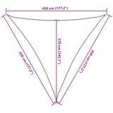 Jedro za zaštitu od sunca 160 g/m² smeđe 4,5 x 4,5 x 4,5 m HDPE | shoptok.hr