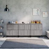 vidaXL Komoda 3 kosa siva sonoma 60x35x70 cm inženirski les Cene