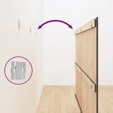  Zidno uzglavlje sivo 204x3x110 cm od masivne borovine | shoptok.hr