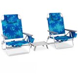 Costway Komplet 2 plažnih stolov z mizico, (5000356025) Cene