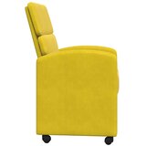  Blagovačke stolice s kotačima 2 pcs Žuta 58 x 65 x 98 cm Baršun | Eponuda.com