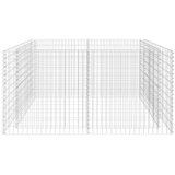  Gabionska sadilica čelična 180 x 90 x 100 cm srebrna | shoptok.hr