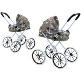 Kolica za lutke Stars Clouds 70cm - siva | shoptok.hr