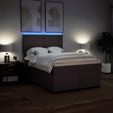  Krevet s oprugama i madracem tamnosmeđi 140 x 190 cm od tkanine | shoptok.hr