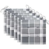 vidaXL Vrtne stolice s jastucima 6 kom od masivne tikovine | shoptok.hr