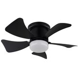  ZEVENTI - LED prigušiva plafonski ventilator MUNDAKA LED/10W/230V crna + daljinski upravljač | Eponuda.com