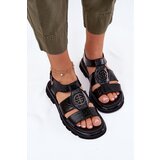 ARTIKER Leather Women's Sandals Patent With Decorative Detail | Shoptok.si