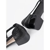 GOODIN Black slip-on shoes with open toes | Shoptok.si
