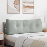  Jastuk za leđa Svijetlo siva 140 x 24 x 50 cm Baršun | shoptok.hr