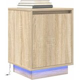  Noćni ormarići s LED svjetlima 2 kom boja hrasta 38x34x50 cm | shoptok.hr