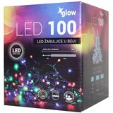 Home deco 100 led žaruljica šarene, zelena žica/ 5 metara IP 44 | shoptok.hr