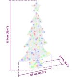 vidaXL Božično drevo med 160 LED večbarvno 150 cm Akril | Shoptok.si