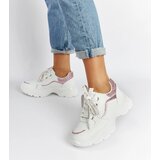Gemre White and pink massive sneakers with rhinestones Euclid | Shoptok.si