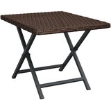  Sklopivi stol smeđi 45 x 35 x 32 cm od poliratana | Eponuda.com