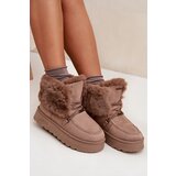Big Star Ladies Snow Boots On Platform With Fur And Lacing | Shoptok.si