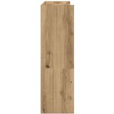 vidaXL Regal za čevlje artisan hrast 80x25x81 cm inženirski les | Shoptok.si