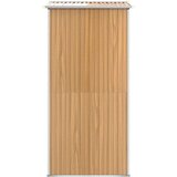 vidaXL Vrtna lopa svetlo rjava 192x108x223 cm pocinkano jeklo | Shoptok.si