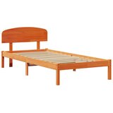  Krevetna konstrukcija s uzglavljem Vosak smeđa 100 x 200 cm | shoptok.hr