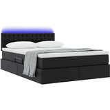  s prostorom za pohranu s LED-om Crna 140 x 200 cm | Eponuda.ba