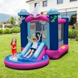  Napuhni tobogan za djecu, dvorac na napuhavanje s ventilatorom, dim. 207 x 393 x 270 cm | shoptok.hr