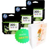 HP Komplet kartuš 3YM63AE nr.305XL (barvna), original, 3 kosi + DARILO GRATIS | Shoptok.si