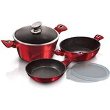 Shumee set lončkov 6 kosov 24cm berlinger haus metalic line bordo BH-7046, (21385247) Cene
