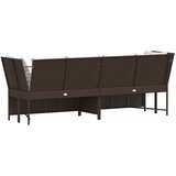  Vrtna sofa s jastucima smeđi poliratan | shoptok.hr
