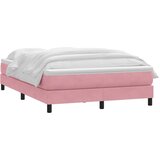 Box Spring krevet s madracem ružičasti 140x220 cm baršun | shoptok.hr