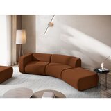 Makamii Oranžen/rjav žameten ležalnik (desni kot) Ekahi – | Shoptok.si