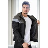Dewberry 36136 Triangle Piece Hooded Seasonal Mens Coat-Khaki Cene