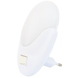 Noćna LED nočna svetilka s stikalom (1 W, 4000 K, bela) | Shoptok.si