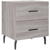vidaXL Nočna omarica siva sonoma 40x35x47,5 cm inženirski les | Shoptok.si
