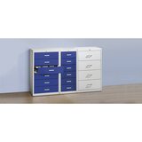 mauser Omara z obešalnimi deli za mape, ročaji, 4 predali, mehak uvlek, 1 vrsta, svetlo siva | Shoptok.si