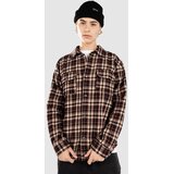 Fat Moose Adrian Check Srajca dark plum / ecru Cene