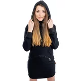 Glano Women's Sweatshirt Dress - Black