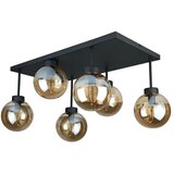  Plafonski luster DEA 6xE14/60W/230V crna/zadimljeno bež | Eponuda.com