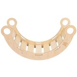 MeowBaby Gugalnica iz borovega lesa v naravni barvi 39x75x38 cm Montessori - | Shoptok.si