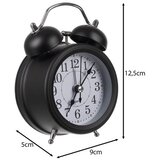 Izoxis 25473 retro analogna budilka z LED osvetlitvijo – črna | Shoptok.si