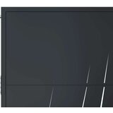 vidaXL vrtna vrata antracit 105 x 205 cm čelična s uzorkom trave | shoptok.hr