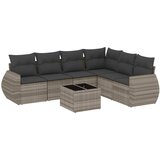  7-dijelni set vrtnih sofa svjetlosivi od poliratana | shoptok.hr