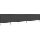  Vjetrobran s 5 panela od tkanine 600 x 160 cm antracit | shoptok.hr