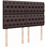  Otomanska postelja z vzmetnico rjav 140x190 cm blago, (22054083) | Shoptok.si